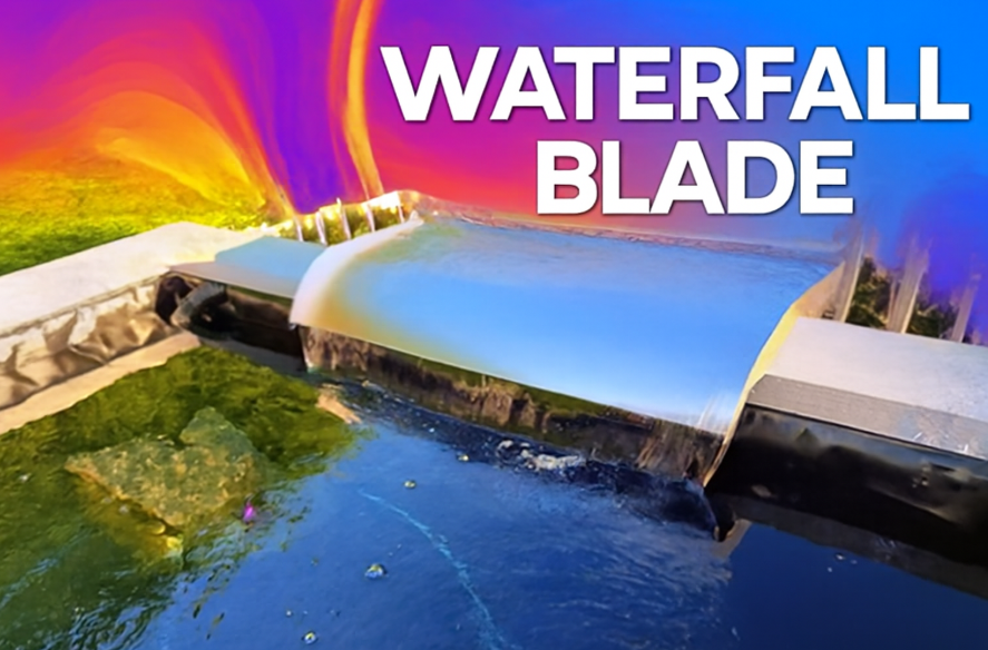 Enhance Your Koi Pond with the Elegance of a Waterfall Blade